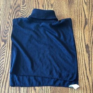 NWOT Black knit turtleneck dickie. One size fits all